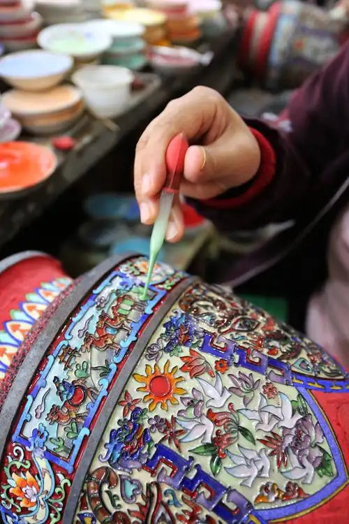 中国非遗-景泰蓝 Chinese Intangible Cultural Heritage - Cloisonn é