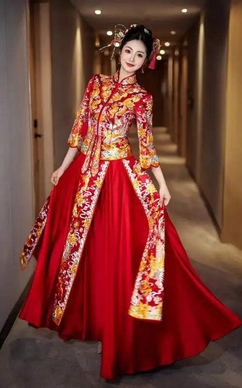 Dragon Phoenix Coat (Skirt Coat) 龙凤衣(裙装)