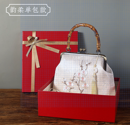 Type- E  中国非遗手工刺绣手包 Chinese intangible cultural heritage handmade embroidery handbag  （请勿购买，这是额外送给您的礼物！） (Please do not purchase, this is a gift for you!)