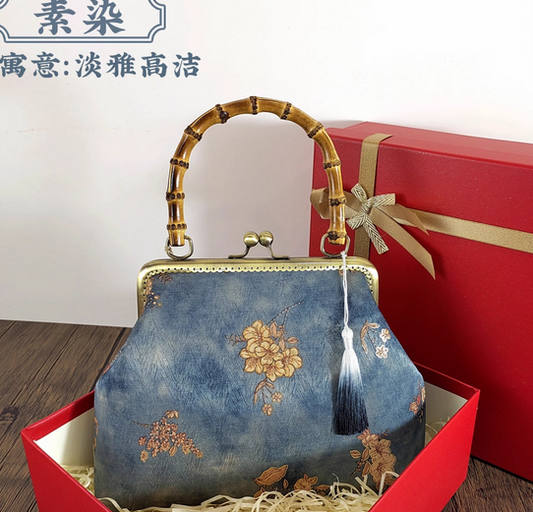 Type- E  中国非遗手工刺绣手包 Chinese intangible cultural heritage handmade embroidery handbag  （请勿购买，这是额外送给您的礼物！） (Please do not purchase, this is a gift for you!)