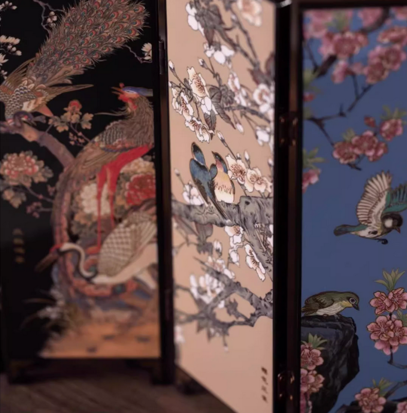 Type-F    南京云锦研究所博物馆摆件屏风 Ornamental screen from the Nanjing Yunjin Research Institute Museum  （请勿购买，这是额外送给您的礼物！） (Please do not purchase, this is a gift for you!)