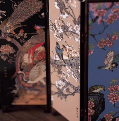 Type-F    南京云锦研究所博物馆摆件屏风 Ornamental screen from the Nanjing Yunjin Research Institute Museum  （请勿购买，这是额外送给您的礼物！） (Please do not purchase, this is a gift for you!)