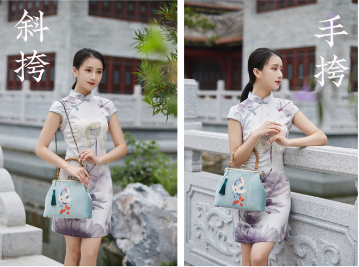 Type- E  中国非遗手工刺绣手包 Chinese intangible cultural heritage handmade embroidery handbag  （请勿购买，这是额外送给您的礼物！） (Please do not purchase, this is a gift for you!)